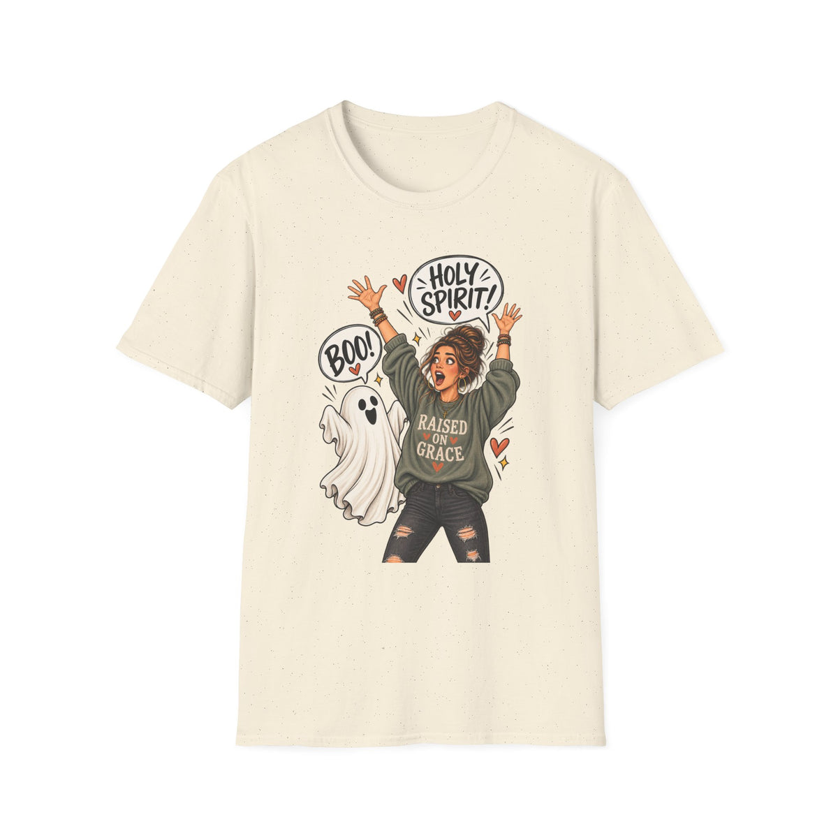 Holy Spirit Halloween T‑Shirt — Faithful Funny 'Boo!' Graphic Tee