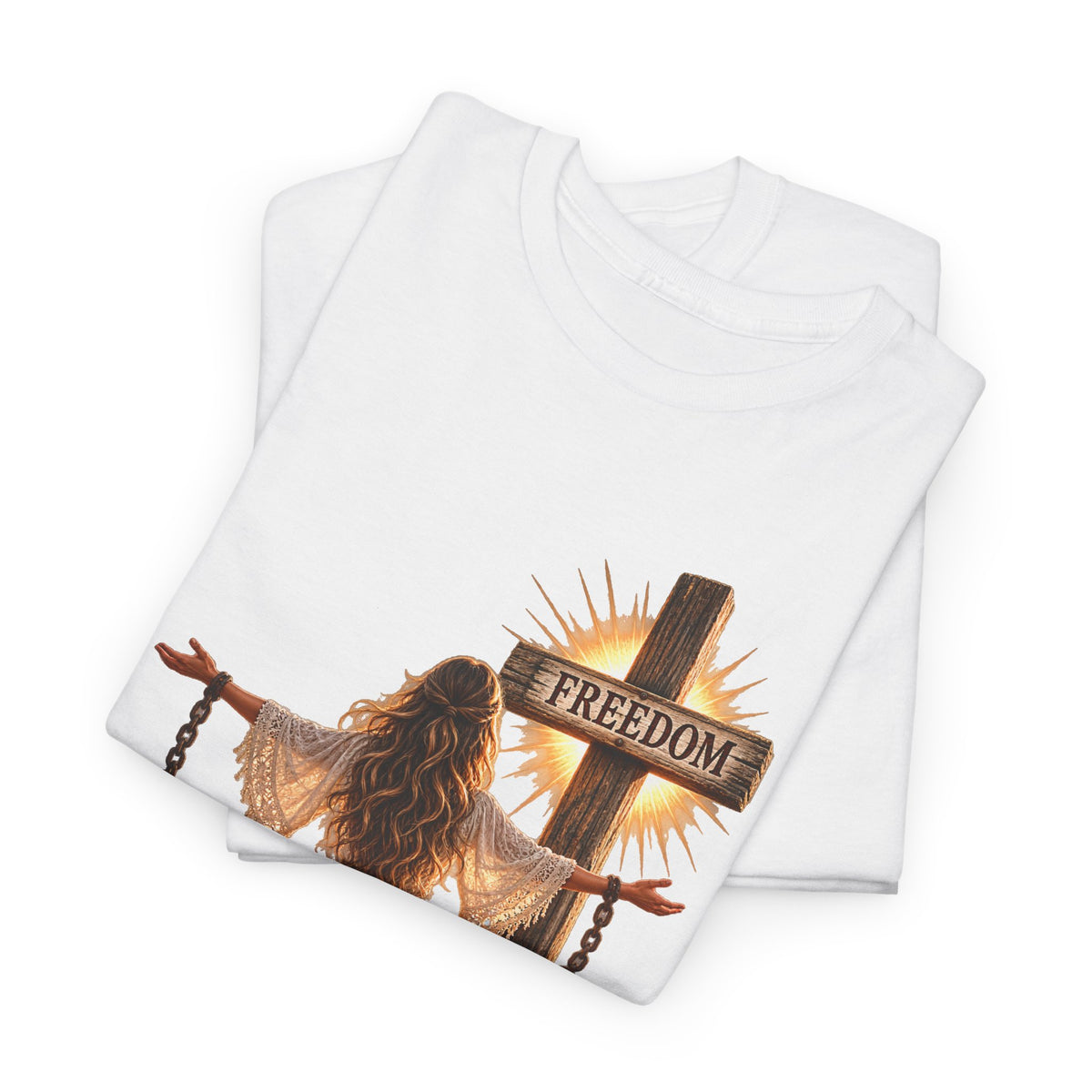 Broken chains T-Shirt | Freedom religious faith design