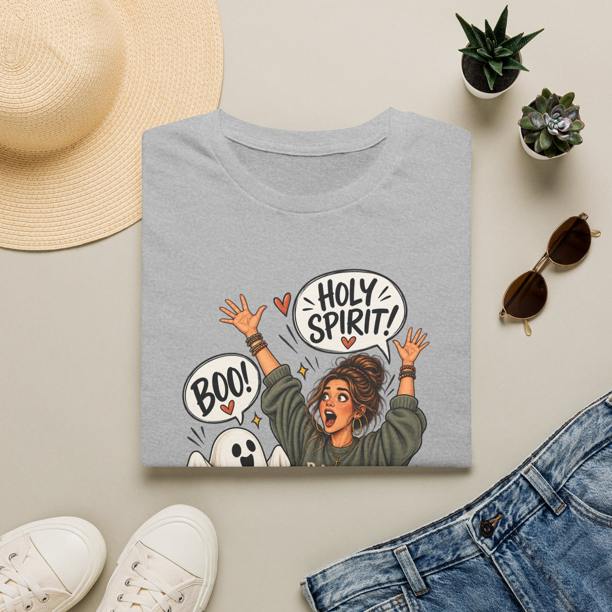 Holy Spirit Halloween T‑Shirt — Faithful Funny 'Boo!' Graphic Tee