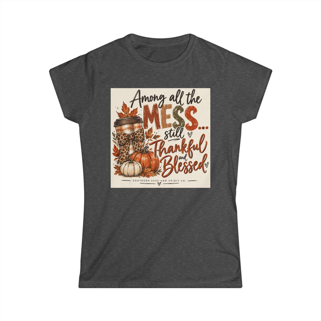 Thankful and blessed Tee- Classic White Softstyle Short Sleeve