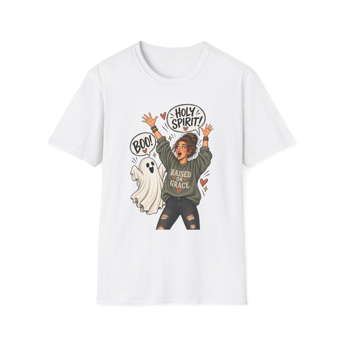 Holy Spirit Halloween T‑Shirt — Faithful Funny 'Boo!' Graphic Tee