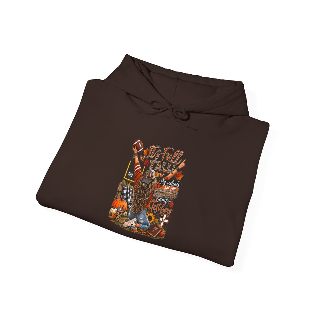 Touchdowns and Testifying Hooded Sweatshirt