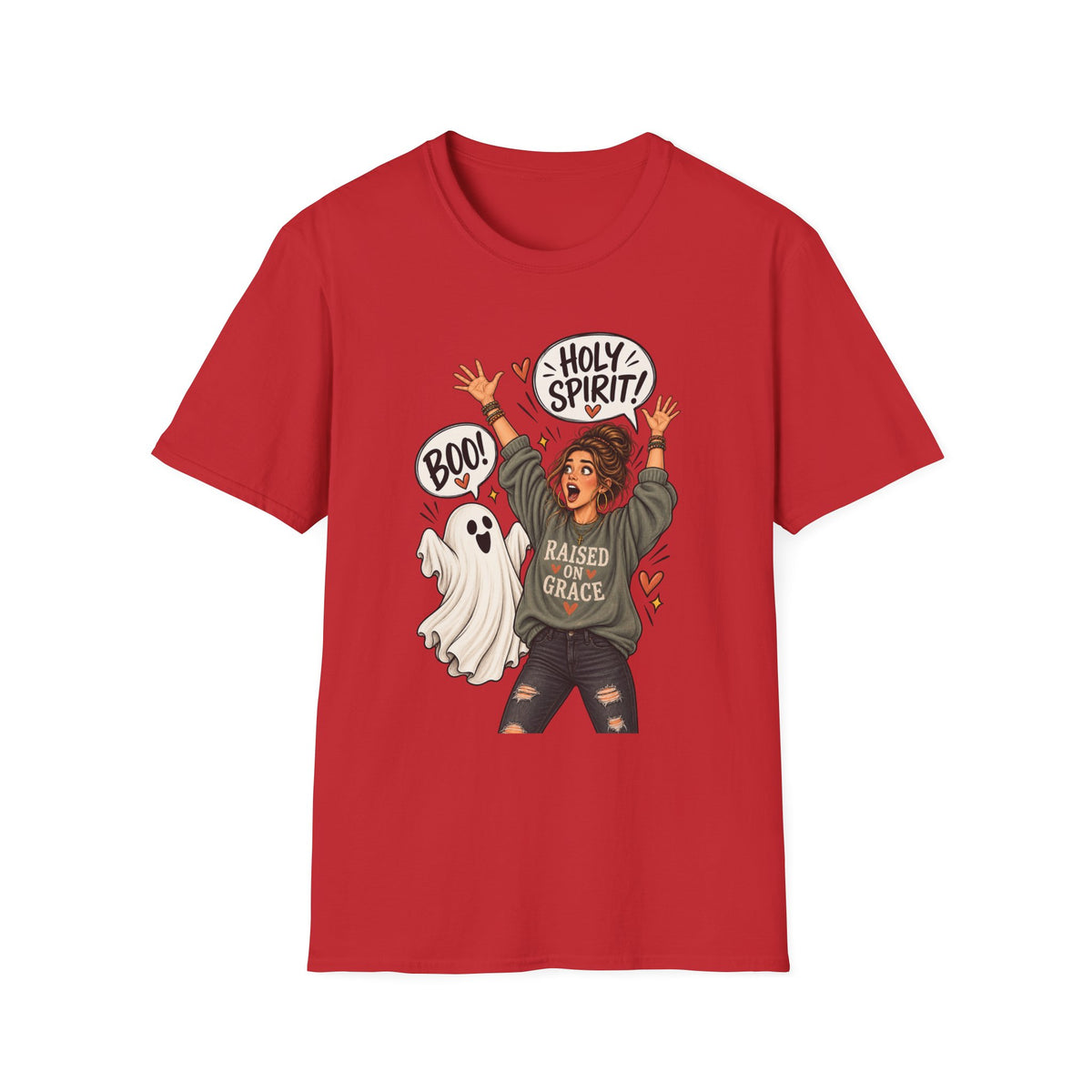 Holy Spirit Halloween T‑Shirt — Faithful Funny 'Boo!' Graphic Tee
