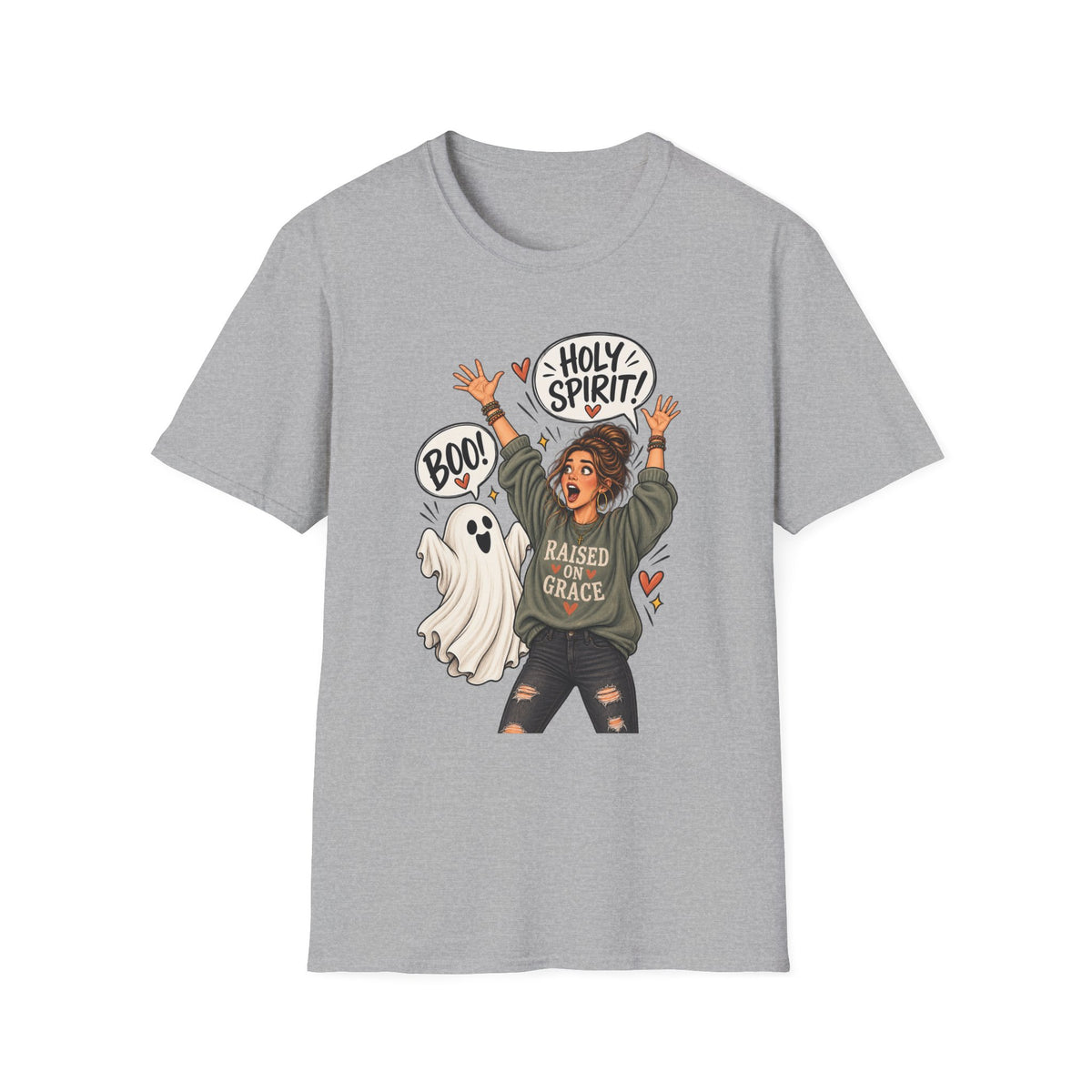 Holy Spirit Halloween T‑Shirt — Faithful Funny 'Boo!' Graphic Tee
