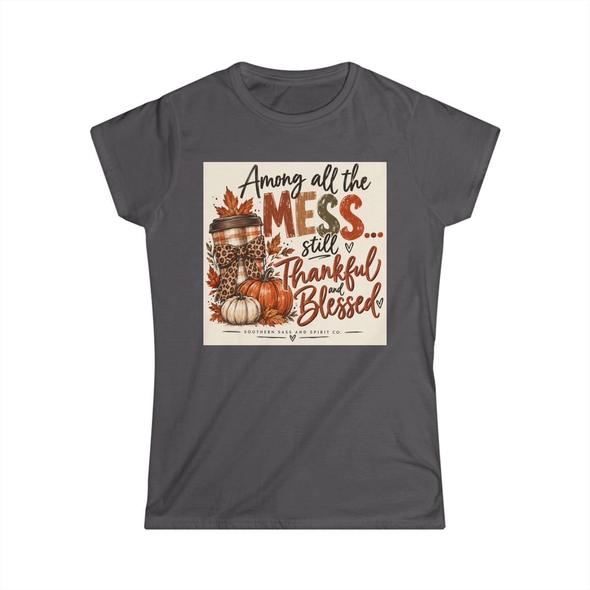 Thankful and blessed Tee- Classic White Softstyle Short Sleeve