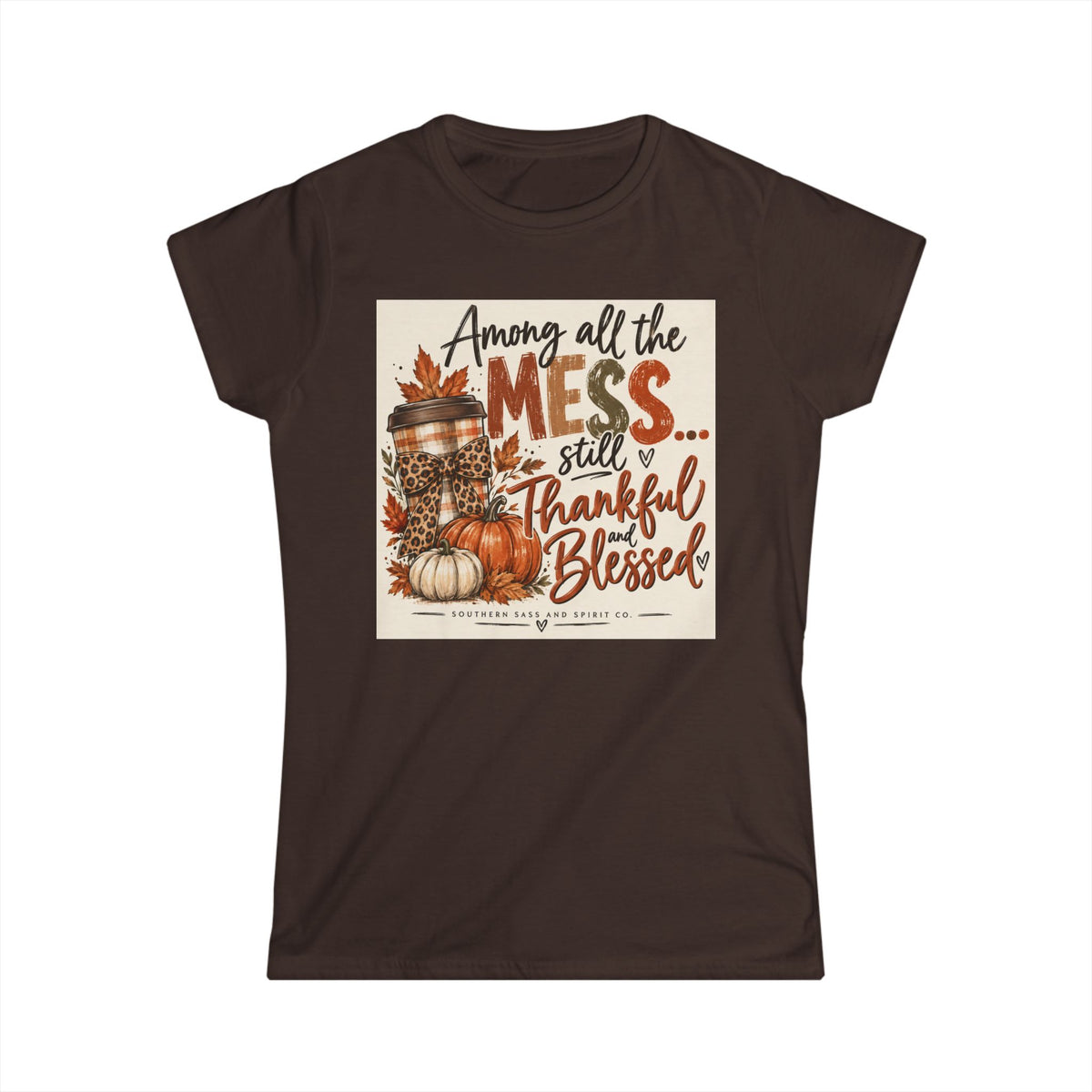 Thankful and blessed Tee- Classic White Softstyle Short Sleeve
