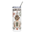 Charged by Coffee and Christ Stainless Steel Tumbler, 20oz